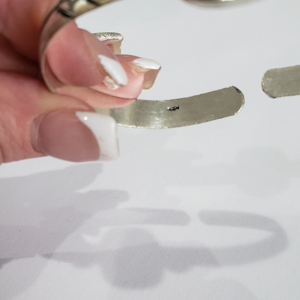 Beautiful Handmade Pink Solar Quartz Garnet 925 Bangle Bracelet - Picture 8 of 12